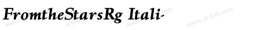 FromtheStarsRg Itali字体转换